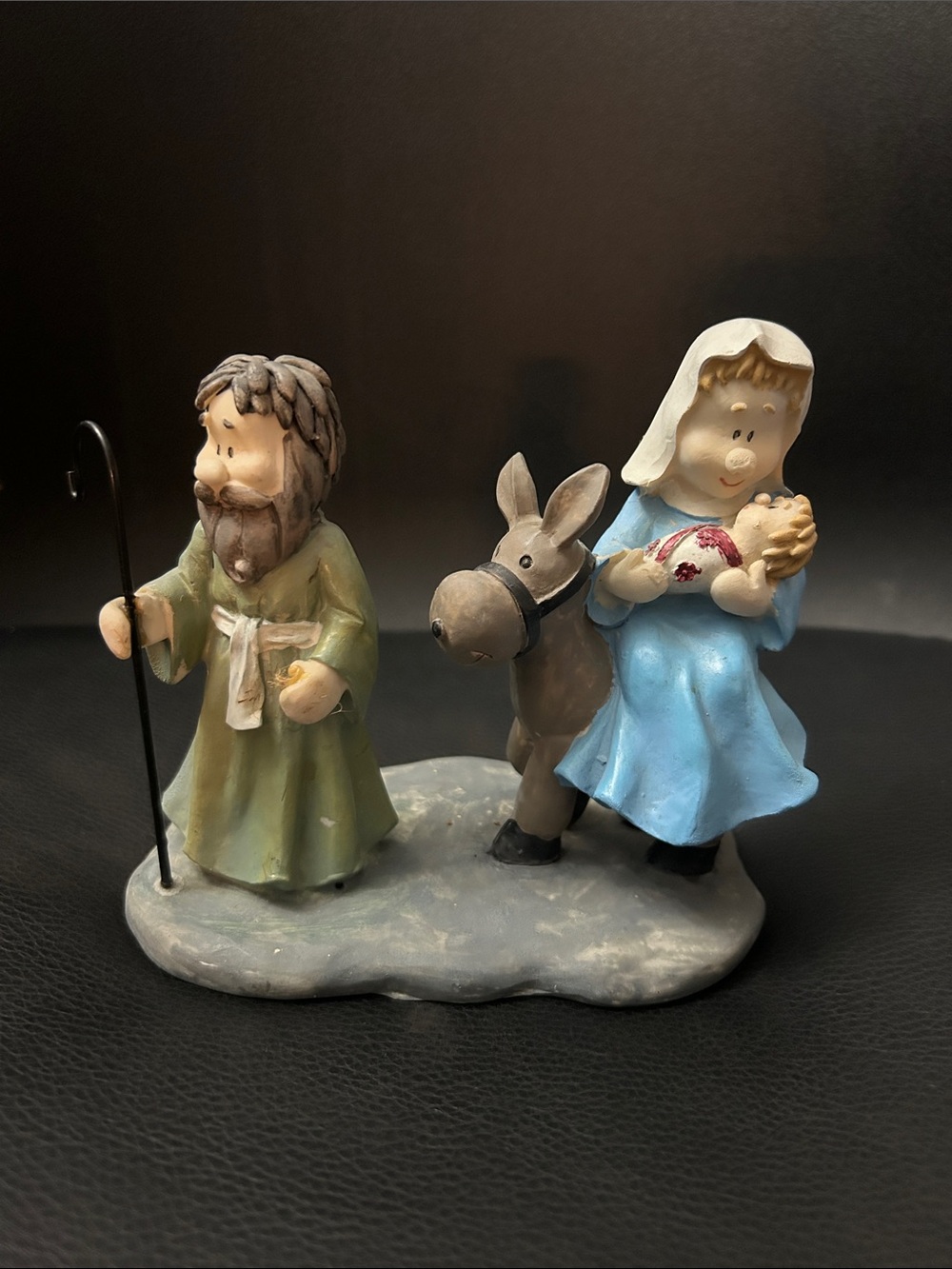 Hand painted Nativity Family Figurine Set - Christmas